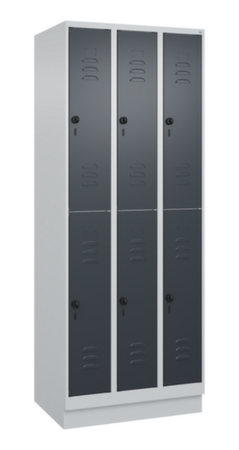 C+P Dubbeldekse locker Classic Plus, vakbreedte 250 mm