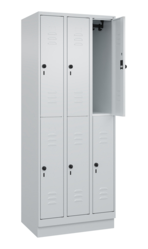 C+P Dubbeldekse locker Classic Plus, vakbreedte 250 mm