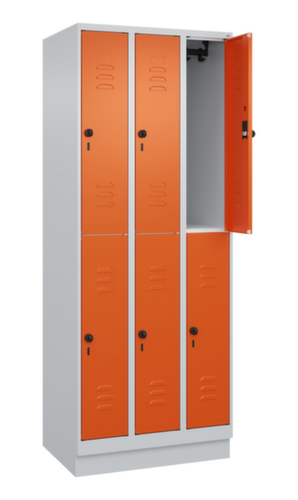 C+P Dubbeldekse locker Classic Plus, vakbreedte 250 mm