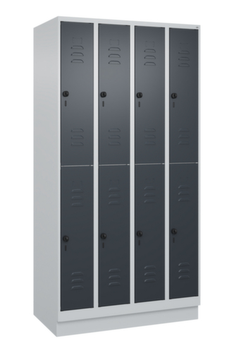 C+P Dubbeldekse locker Classic Plus, vakbreedte 250 mm