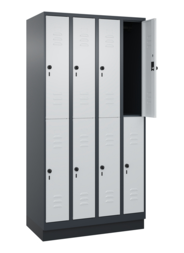 C+P Dubbeldekse locker Classic Plus, vakbreedte 250 mm