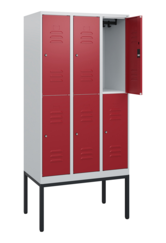 C+P Dubbeldekse locker Classic Plus, vakbreedte 300 mm