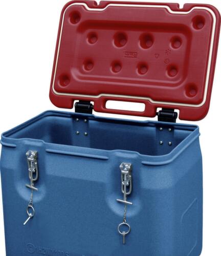 UN-gecertificeerde bak met klapdeksel, inhoud 250 l