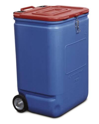 UN-gecertificeerde bak met klapdeksel, inhoud 250 l