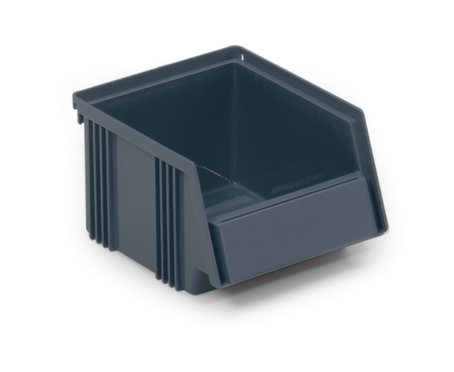 Treston Robuuste zichtbak, grijs, diepte 192 mm, polypropyleen