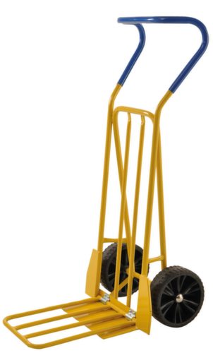 Kongamek Zakkensteekwagen met schep, draagvermogen 250 kg, Polyurethaan banden