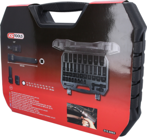 KS Tools 1/2" hexagon power socket set