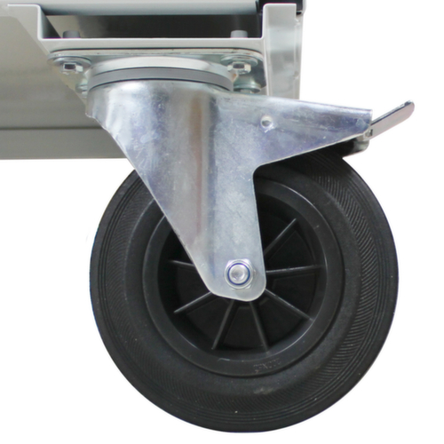 Verrijdbare werkbank, 6 lades, RAL7035 lichtgrijs/RAL7016 antracietgrijs