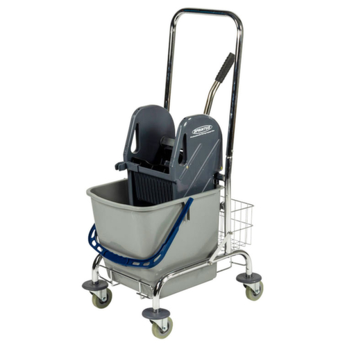 Universele dweilwagenset, 1x27 l emmer in blauw