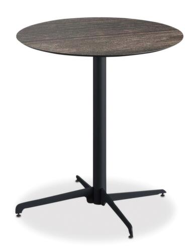 VEBA Bistrotafel Essentials X Cross, Ø 700 mm, plaat Riverwashed Wood