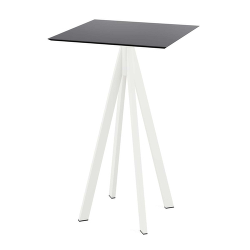 VEBA Statafel Essentials Infinity, breedte x diepte 700 x 700 mm, plaat zwart