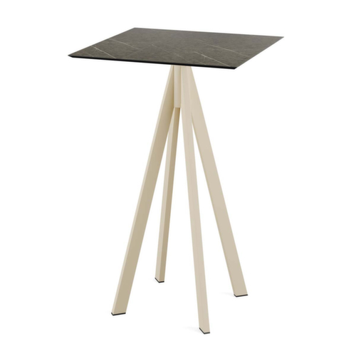 VEBA Statafel Essentials Infinity, breedte x diepte 700 x 700 mm, plaat Midnight Marble