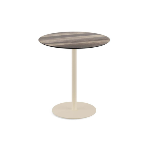 VEBA Bistrotafel Essentials Urban, Ø 700 mm, plaat Tropical Wood