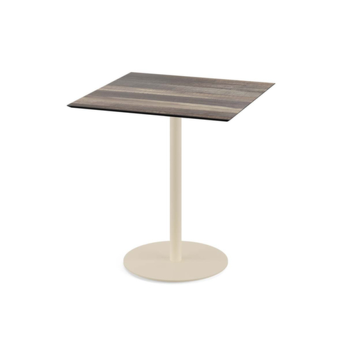 VEBA Bistrotafel Essentials Urban, breedte x diepte 700 x 700 mm, plaat Tropical Wood