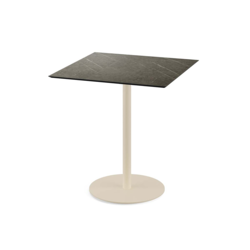 VEBA Bistrotafel Essentials Urban, breedte x diepte 700 x 700 mm, plaat Midnight Marble