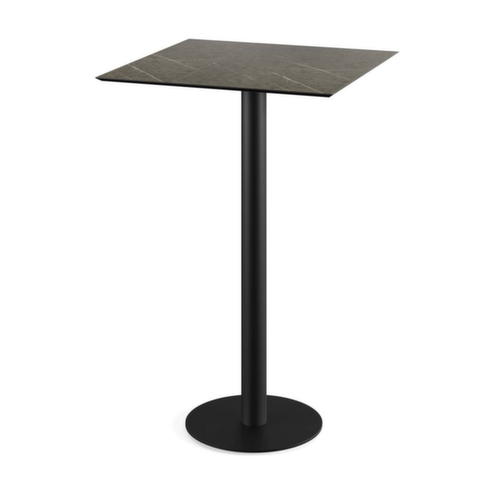 VEBA Statafel Essentials Urban, breedte x diepte 700 x 700 mm, plaat Midnight Marble