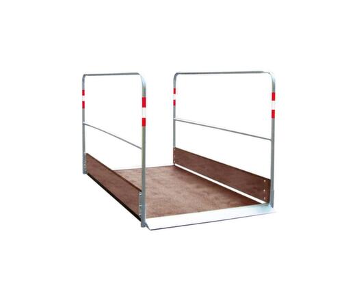 Schake Greppelbrug met houten trede, lengte x breedte 3200 x 1000 mm