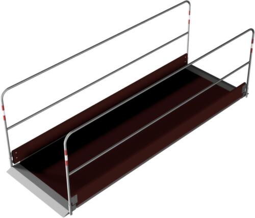 Schake Greppelbrug met houten trede, lengte x breedte 3200 x 1000 mm
