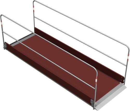 Schake Greppelbrug met houten trede, lengte x breedte 3200 x 1000 mm