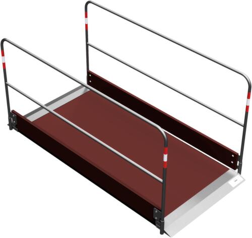 Schake Greppelbrug met houten trede, lengte x breedte 2200 x 1000 mm