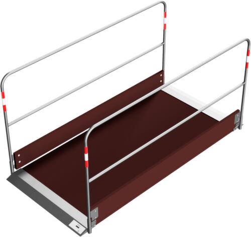 Schake Greppelbrug met houten trede, lengte x breedte 2200 x 1000 mm