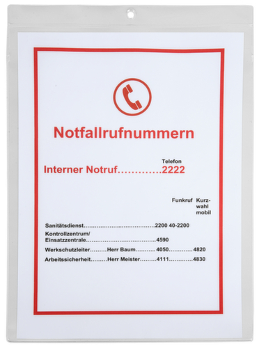 EICHNER Insteekhoes met beschermtas, transparant, DIN A4