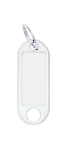 EICHNER sleutelhanger met ring, wit