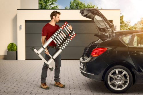 Hailo Telescoop-aanlegladder FlexLine T80 met sporten