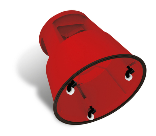 WEDO Verrijdbaar opstapje, kunststof, rood