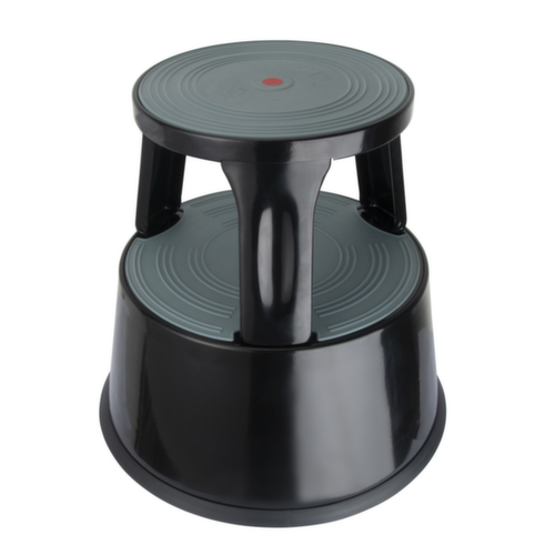 UDOBÄR Robuust verrijdbaar opstapje voor intensief gebruik, metaal, RAL9005 gitzwart