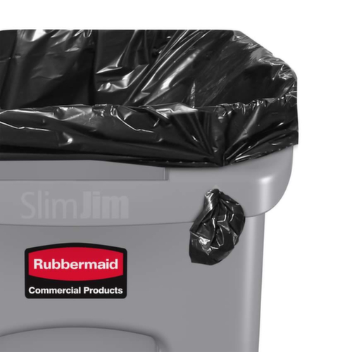 Rubbermaid Afvalverzamelbak Slim Jim® met ventilatiekanalen, 87 l, groen