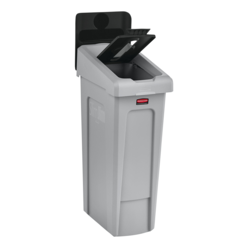 Rubbermaid Deksel Slim Jim® voor Recyclingstation, zwart