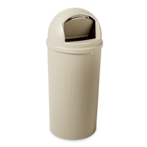 Rubbermaid Brandremmende afvalbak Marshal® Classic, 57 l, beige, deksel beige