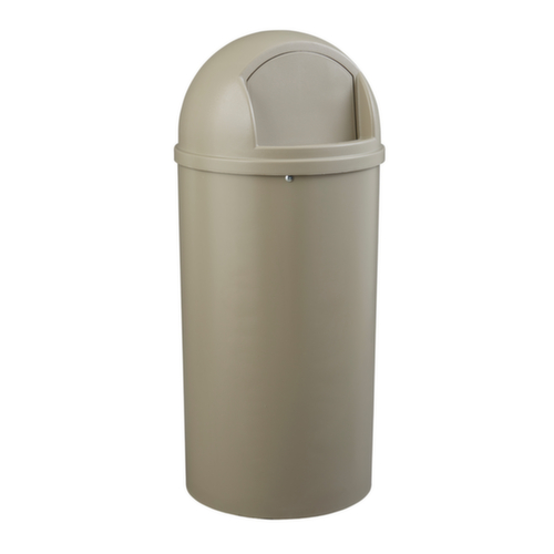 Rubbermaid Brandremmende afvalbak Marshal® Classic, 80 l, beige, deksel beige