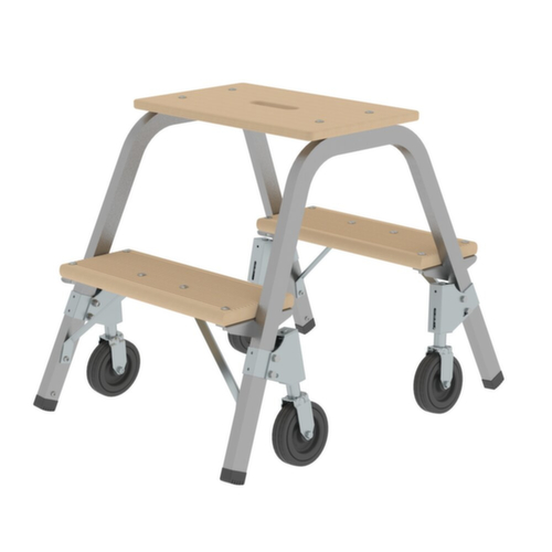 MUNK Verrijdbaar trapje, bordeshoogte 490 mm