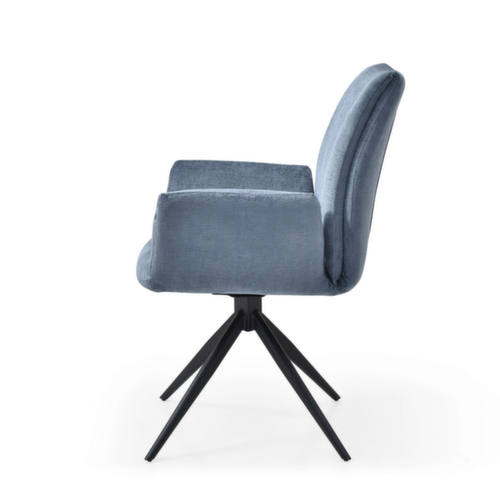 Bisley Bezoekersstoel Easy Meet FA 739 met armleuningen, zitting stof (100% polyester), oxfordblauw