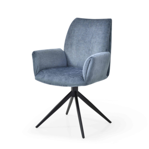Bisley Bezoekersstoel Easy Meet FA 739 met armleuningen, zitting stof (100% polyester), oxfordblauw