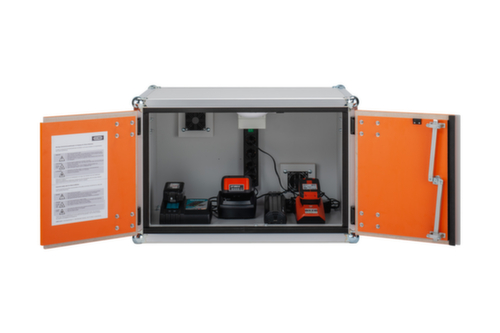 Explosieveilige lithium-ion-laadkast BASIC 8/5, hoogte x breedte x diepte 520 x 800 x 660 mm