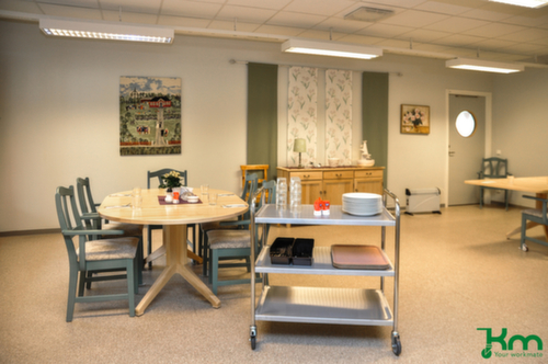 Kongamek RVS etagewagen, draagvermogen 100 kg, 3 etages