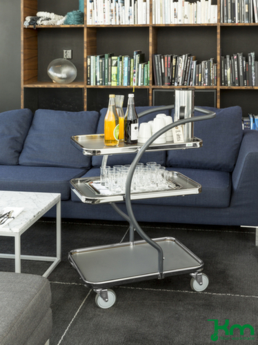 Kongamek Etagewagen C-Line met 3 etages, draagvermogen 120 kg, 3 etages