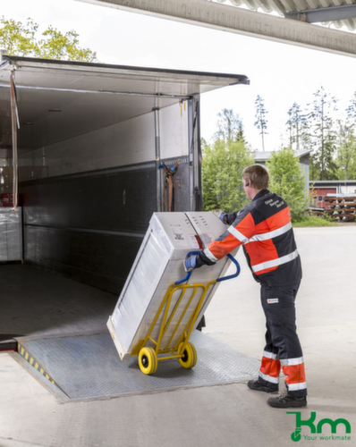 Kongamek Zakkensteekwagen met schep, draagvermogen 250 kg, Polyurethaan banden