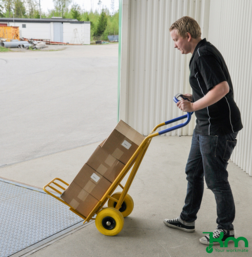 Kongamek Zakkensteekwagen met schep, draagvermogen 250 kg, Polyurethaan banden