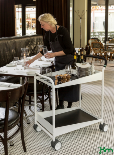 Kongamek tafelwagen Konga Design met 2 duwbeugels 690x435 mm, draagvermogen 150 kg, 2 etages