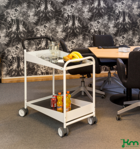 Kongamek tafelwagen Konga Design met 2 duwbeugels 690x435 mm, draagvermogen 150 kg, 2 etages