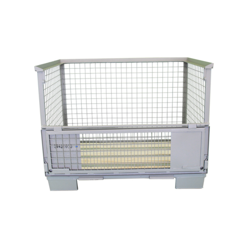 gaasboxpallet met klep, lengte x breedte 1200 mm x 800 mm