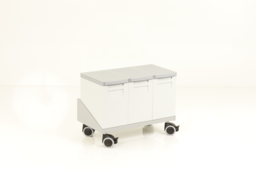 Chassis voor 3 recyclebare dozen, voor 15 l bak