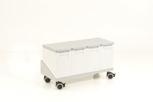 Chassis voor 4 recyclebare dozen, voor 15 l bak