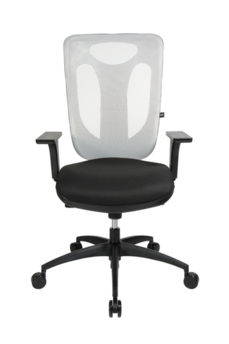 Topstar Bureaustoel Net Pro 100 met puntsynchroonmechanisme, rugleuning met netbekleding, zwart