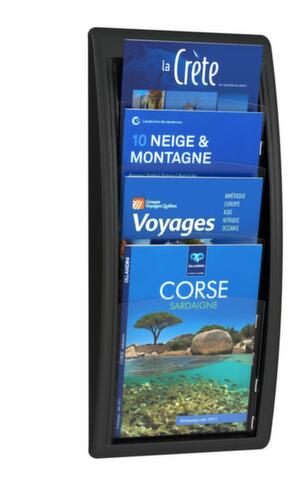 Paperflow Wandfolderhouder Quick Fit, 4 planken, onderstel zwart