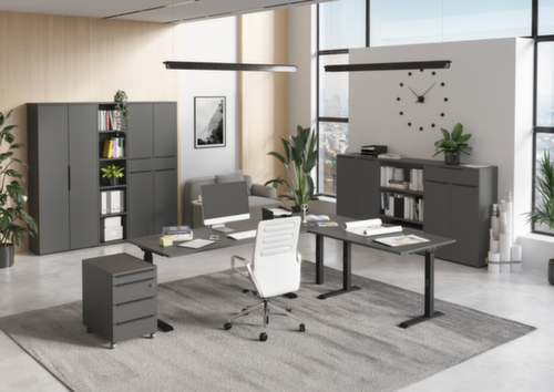 hoekverbinding GW-MAILAND 7906 voor in hoogte verstelbaar bureau